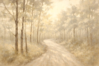 Peaceful Stroll At Sunrise Image Not Available